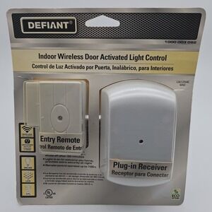 Wireless RF Door Entry with Receiver Lighting Control By Defiant with Batteries